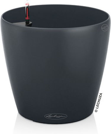 Lechuza Classico Auto-udare Ghiveci Plastic Slate 27.5x27.5x26cm.