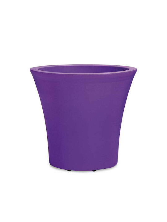 Atmosphera City with Wheels Pot Plastic Violet 40x40x38cm.