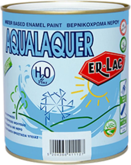 ER-LAC Varnish Colour Ecological Water Aqualaquer 0.375lt White Shiny