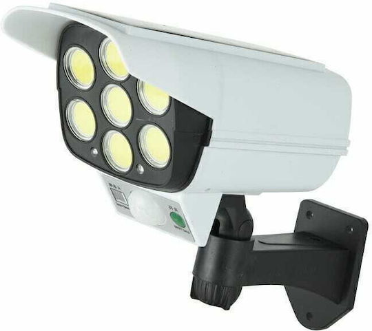 Слънчев LED Прожектор Студено Бяло 6500K с Motion Sensor и Фотоклетка