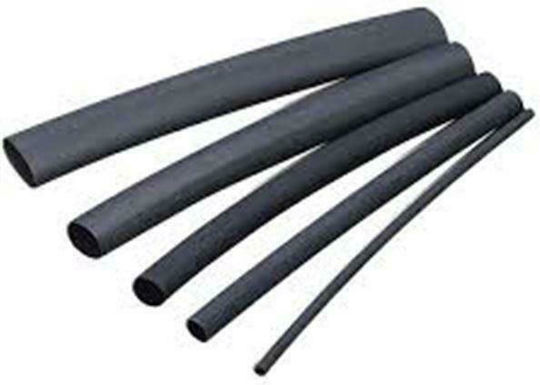 Ergom Heat shrink tube with adhesive 9/3 black TGRK9/3 Heat-Shrink Tubing with Internal Adhesive and Shrinkage Ratio 3:1 Black 261-610090300