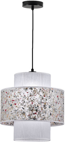 Viokef Mosaic Hanging Ceiling Light Green Mosaic 35x350x36cm