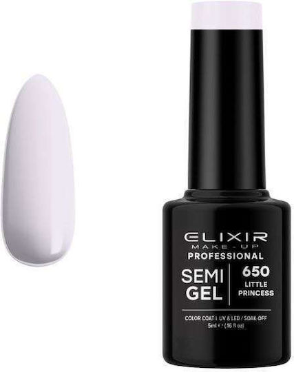 Elixir Semi Gel Halb-permanenter Nagellack 650 Little Princess 5ml 1Stück
