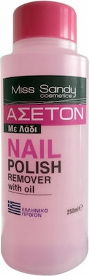 Miss Sandy Acetone Free Nail Polish Remover 110ml με Λάδι