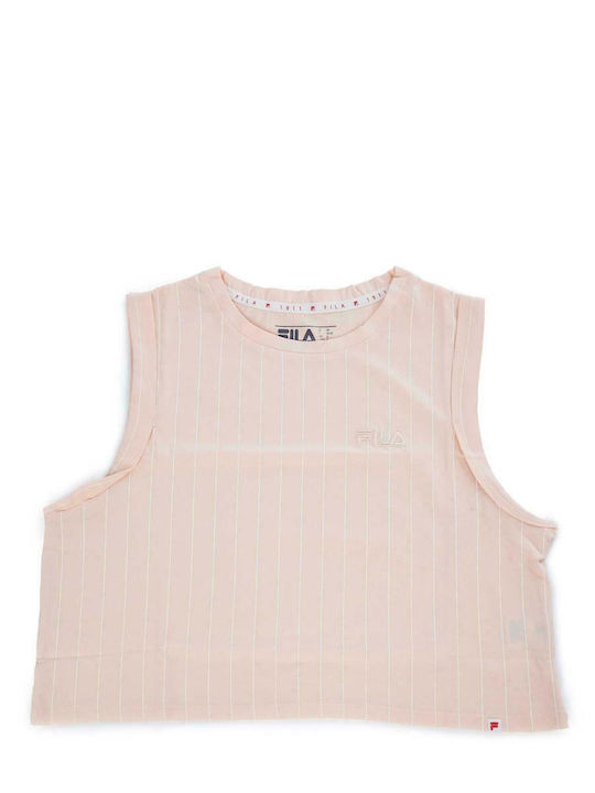 Meaghan Damen Sport Crop Top Ärmellos Rosa