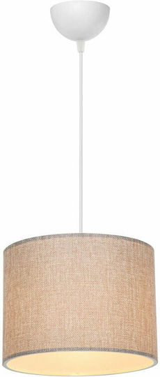 Pakketo PWL-1115 Pendant Light Beige with Socket E27 22x22x60cm