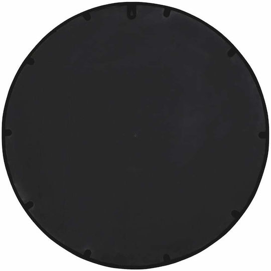 vidaXL Wandspiegel mit Schwarz Metallisch Rahmen Durchmesser 60cm 1Stück
