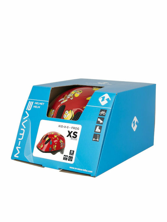 M-Wave Frogs Παιδικό Κράνος για Ποδήλατο Πόλης Κόκκινο