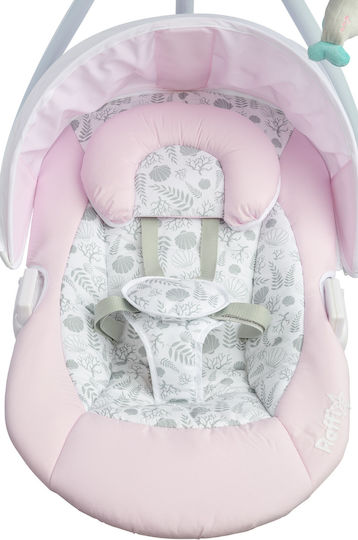 Caretero Elektrisch Baby Relax Schaukel Raffi Pink für Kind bis 12kg