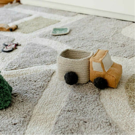 Lorena Canals Eco City Spielmatte Straße Beige 120x170cm