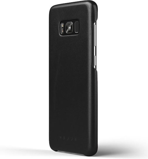 Mujjo Full Leather Back Cover Δερμάτινο 1mm Μαύρο (Galaxy S8+)