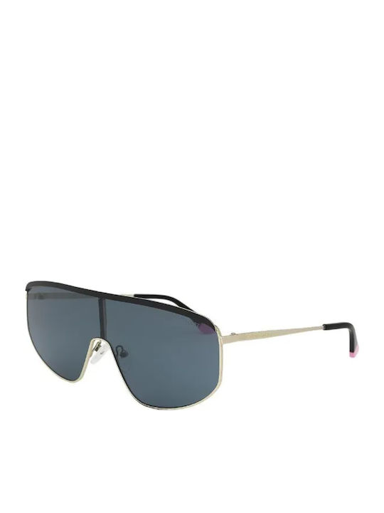 Victoria's Secret Women's Sunglasses with Gold Metal Frame and Gray Lens VS0040 30A