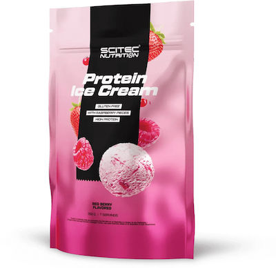 Scitec Nutrition Protein Ice Cream Πρωτεΐνη Ορού Γάλακτος Χωρίς Γλουτένη με Γεύση Red Berry 350gr