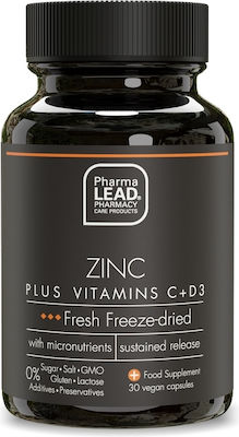 Pharmalead Zinc Plus Vitamins C+D3 30 caps