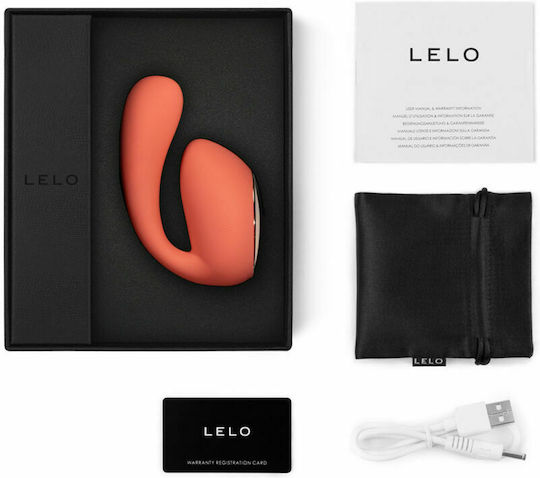 Lelo Ida Wave Couples Massager Вибратор за двойки Коралово червено