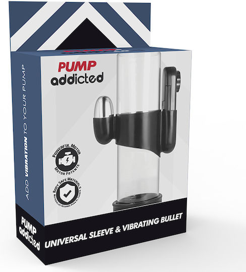 Pump Addicted Pump Addicted Vibrating Bullet Пенис помпа с вибрация Прозрачен