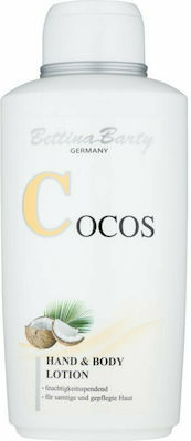 Bettina Barty Hand & Body Lotion Cocos Feuchtigkeitsspendende Lotion Körper mit Duft Kokosnuss 500ml