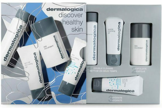 Dermalogica Discover Healthy Skin Skin Care Set for Moisturizing & Facial Cleaning 4pcs
