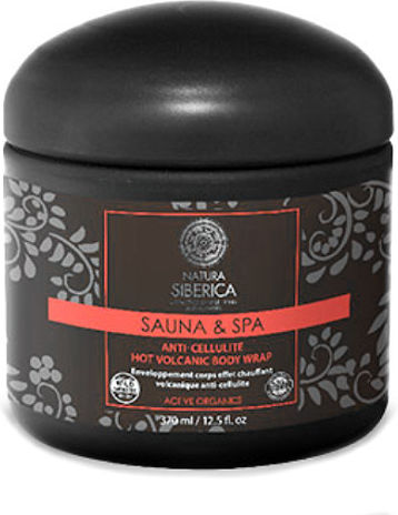 Natura Siberica Sauna & Spa Hot Volcanic Body Wrap Cream for Cellulite & Fluid Retention Hot Volcanic 370ml