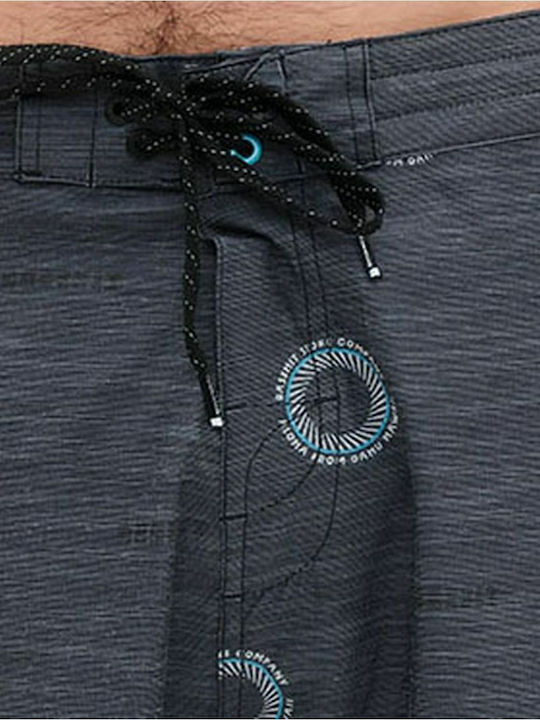 Men's Swimwear Bermuda Black with Prints
