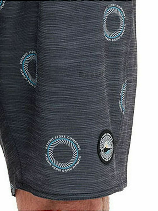 Men's Swimwear Bermuda Black with Prints