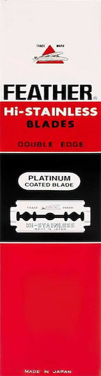 Feather Hi Stainless Platinum Double Edge Резервни остриета 100бр