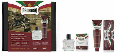 Proraso Red Classic cu Balsam după ras 100ml și cremă de bărbierit 150ml