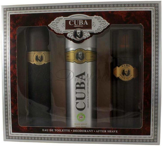 Cuba Gold Eau De Toilette 100ml & After Shave 100ml & D Ανδρικό Σετ με Eau de Toilette 3τμχ