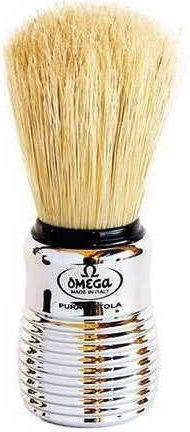 Omega 80080 Silver Shaving Brush with Boar Bristle