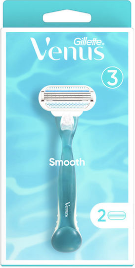 Venus Smooth Ξυραφάκι Σώματος με Ανταλλακτικές Κεφαλές 3 Λεπίδων & Λιπαντική Ταινία 3τμχ