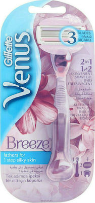 Gillette Venus Comfortglide Razor for Body with Replacement Head 3 Blades & Lubricious Strip Spa Breeze