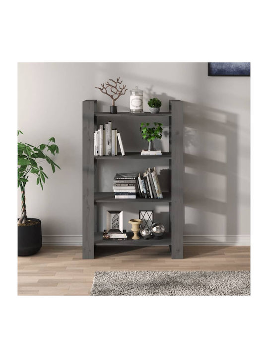Bibliotecă Gri 80x35x125 cm