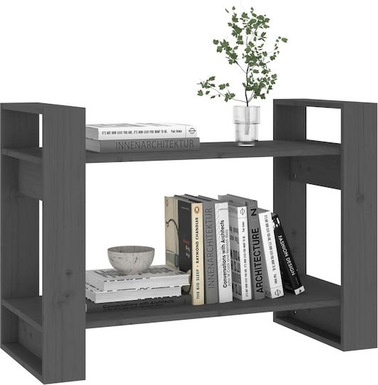 Bibliothek Grau 80x35x56,5cm