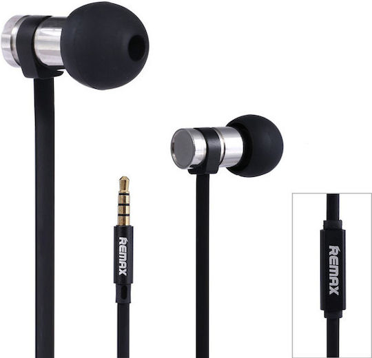 Remax RM-565i In-Ear Freihändig Kopfhörer mit Stecker 3.5mm Schwarz