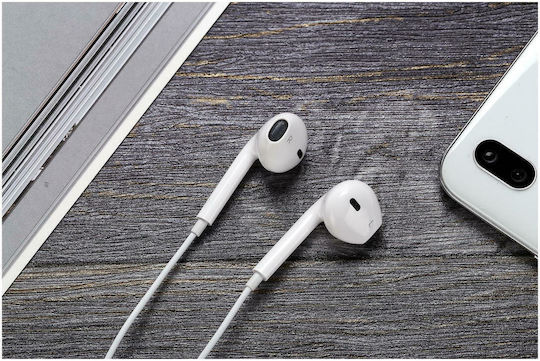 Foneng T15 Earbuds Handsfree με Βύσμα USB-C Λευκό