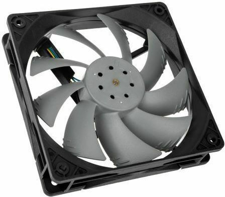 Akasa Otto SC12 Gehäuselüfter 120mm mit Verbindung 4-Pin PWM 1Stück Schwarz