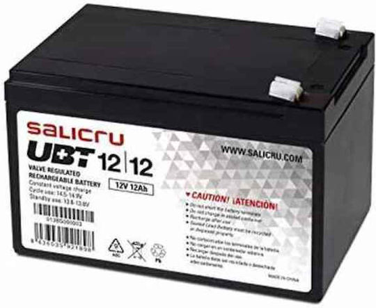 Salicru UBT 12|12 UPS Batterie mit Kapazität 12Ah und Spannung 12V 1Stück