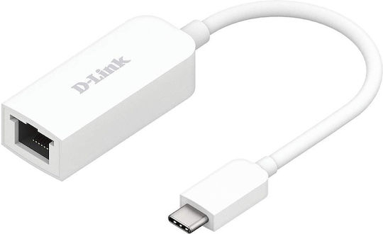 D-Link DUB-E130 Adaptor Rețea USB-C cu Conexiune Cablată Gigabit Ethernet (v1)