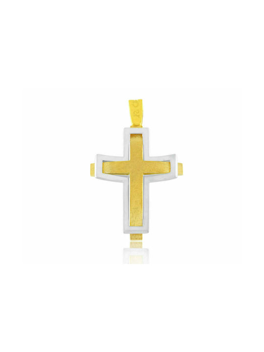 Fa Cad'oro Herren Gold Kreuz 14K