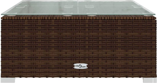 Garten- und Outdoor-Möbelsets 3 Stück Braun mit Kissen