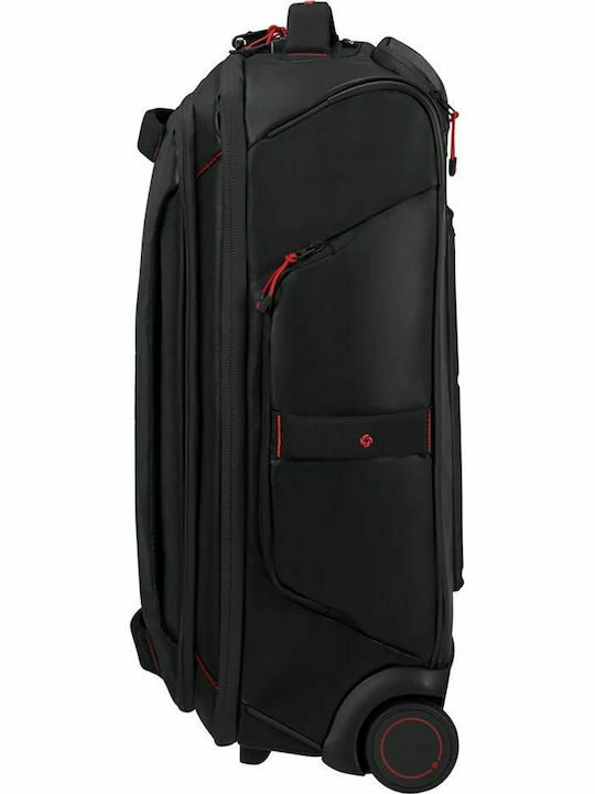 Samsonite Ecodiver Βαλίτσα Ταξιδίου Καμπίνας Υφασμάτινη Μαύρη με 2 Ρόδες Ύψους 55εκ.