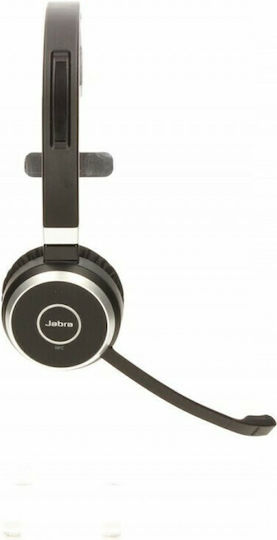Jabra Evolve 65 SE MS Mono Ασύρματα On Ear Multimedia Ακουστικά με μικροφωνο και σύνδεση USB-A