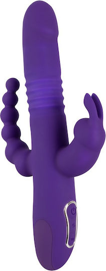 You2Toys Sweet Smile Thrusting Pearl Triple Vibrator Vibrator Rabbit 26cm Purple