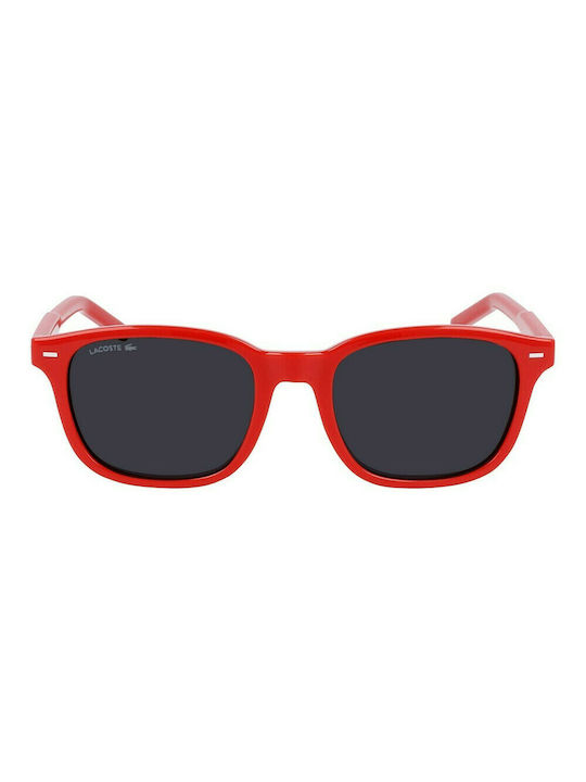 Lacoste Men's Sunglasses with Red Plastic Frame and Gray Lens L3639S-615