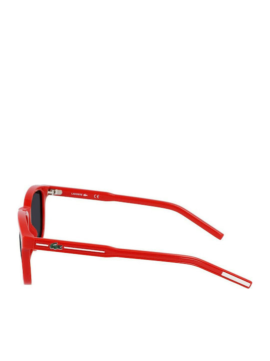 Lacoste Men's Sunglasses with Red Plastic Frame and Gray Lens L3639S-615