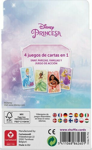 Επιτραπέζιο Παιχνίδι Disney Princess για 2-4 Παίκτες 4+ Ετών (EN) Shuffle