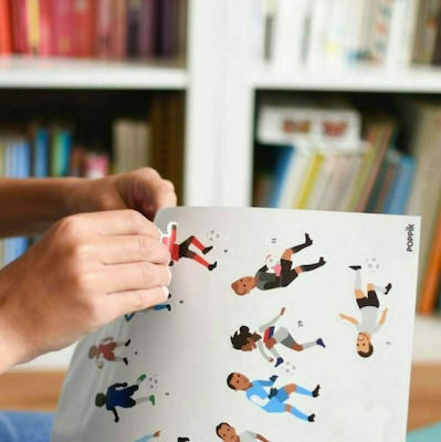 Poppik Stickers Football Poster for Children 7++ Years