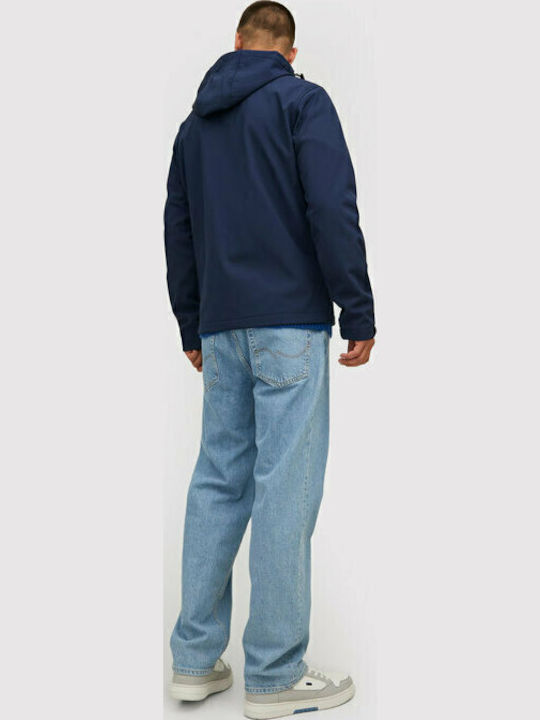 Jack & Jones Мъжки Бушници Софтшел Тъмносини