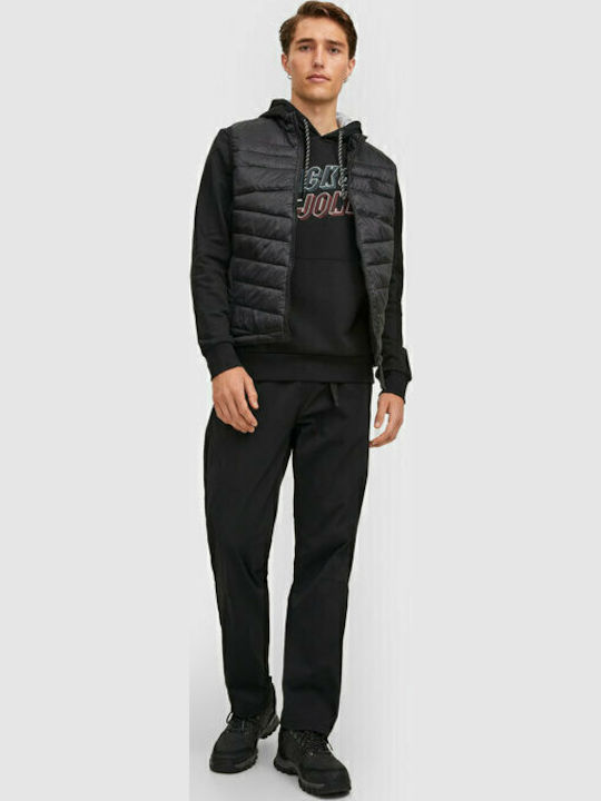 Ärmellos Jacke Puffer Schwarz