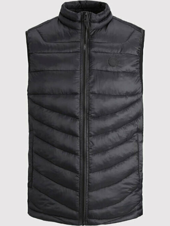 Ärmellos Jacke Puffer Schwarz